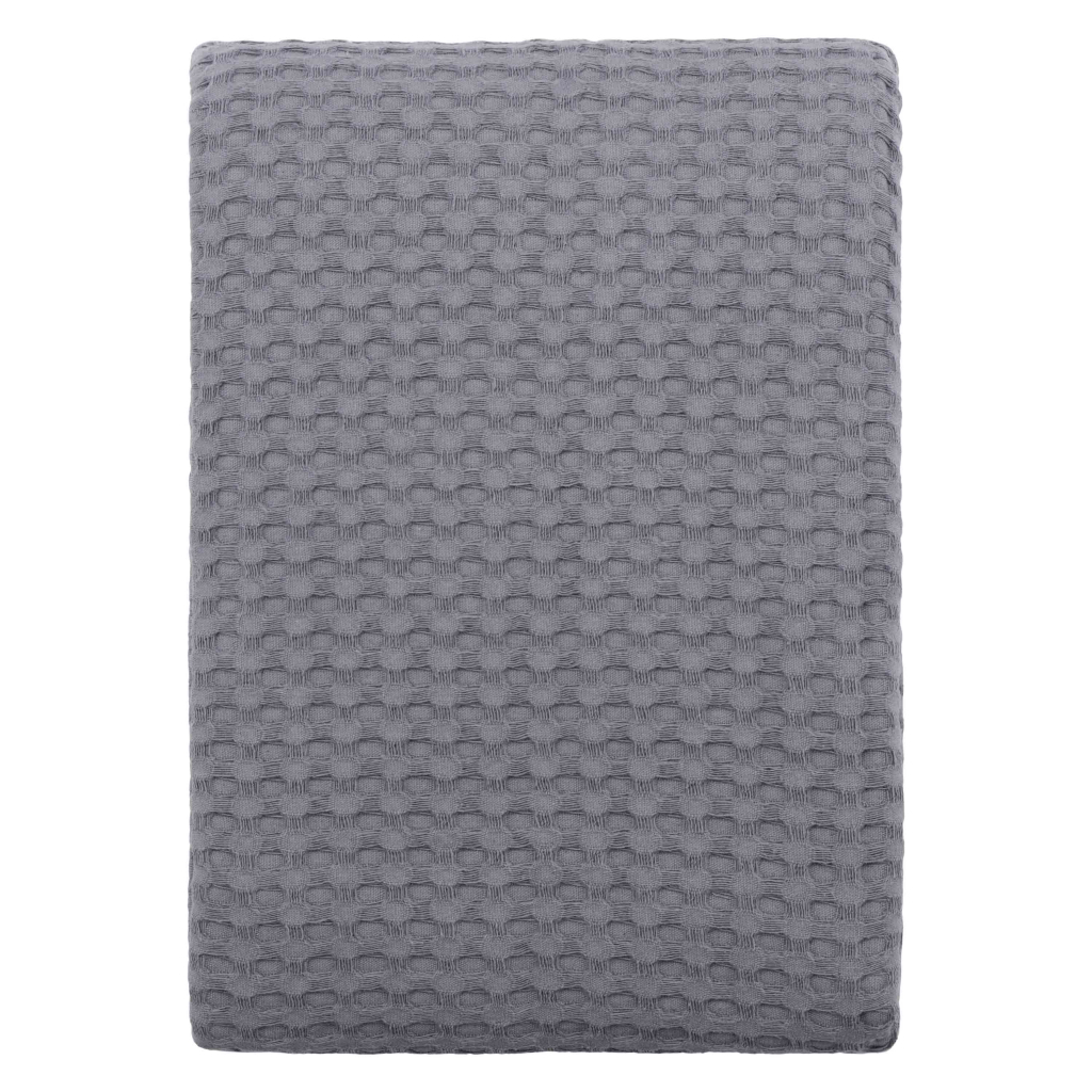 Плед Ardesto Pique 100% бавовна сірий 160х230 см (ART0816PG) - зображення 11