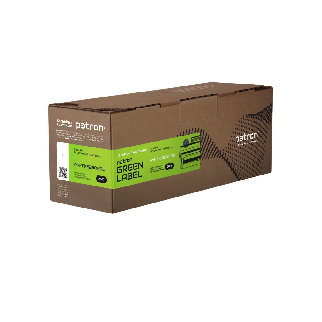 Тонер-картридж Patron Kyocera Mita TK-5230K black Green Label (PN-TK5230KGL) - изображение 1