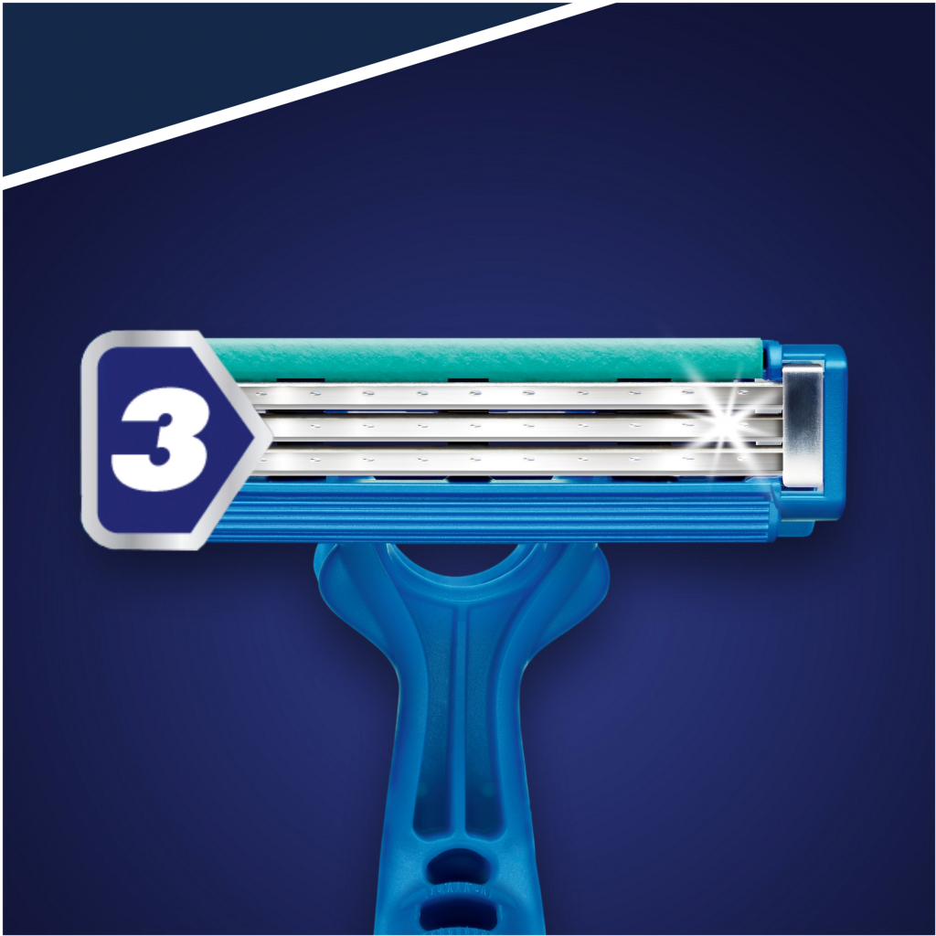Бритва Gillette Blue Simple3, одноразові, 8 шт. (7702018429660) - зображення 3