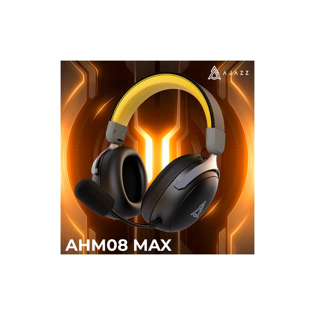 Навушники Ajazz AHM08 MAX 3-Mode Black (AHM08-MAX-BGY) - зображення 2