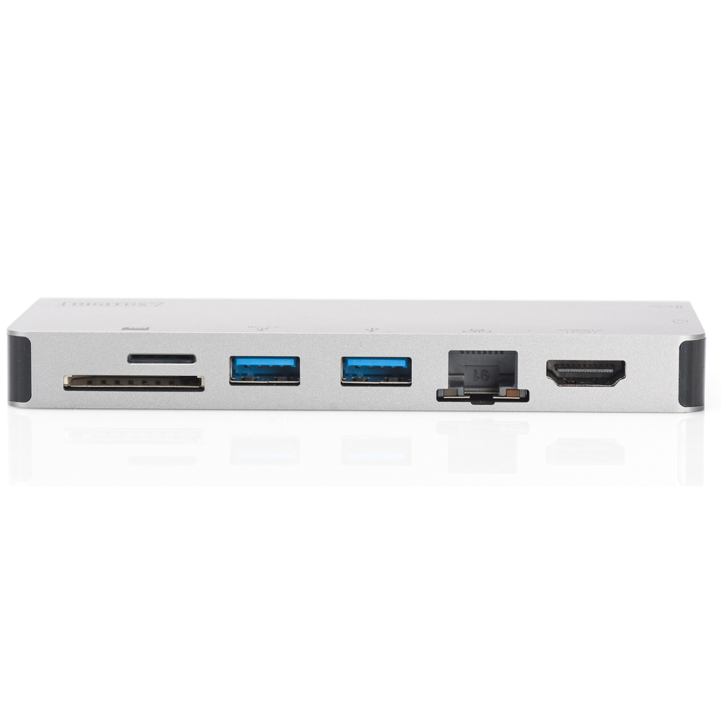 Концентратор Digitus Travel USB-C, 8 Port (DA-70866) - изображение 1