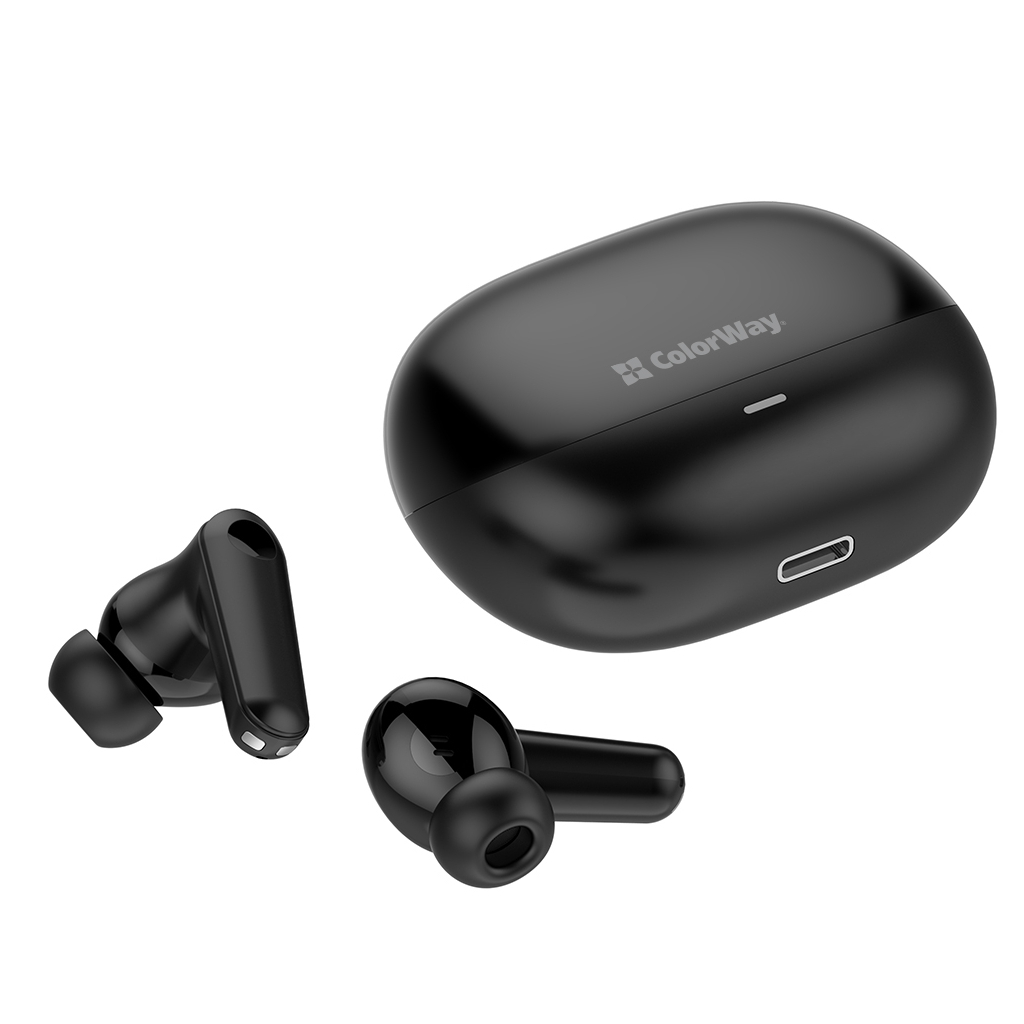 Навушники ColorWay Slim TWS-1 Earbuds Long Life Black (CW-TWS1BK1) - зображення 7
