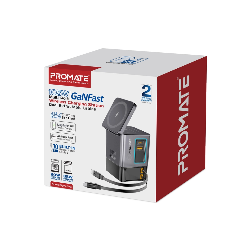 Зарядний пристрій Promate wireless charger powersync-105 (powersync-105) - зображення 9