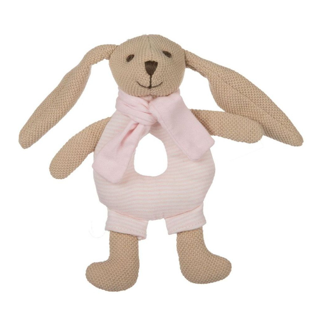 Брязкальце Canpol м'яка Кролик рожевий (80/201_pin) - зображення 1