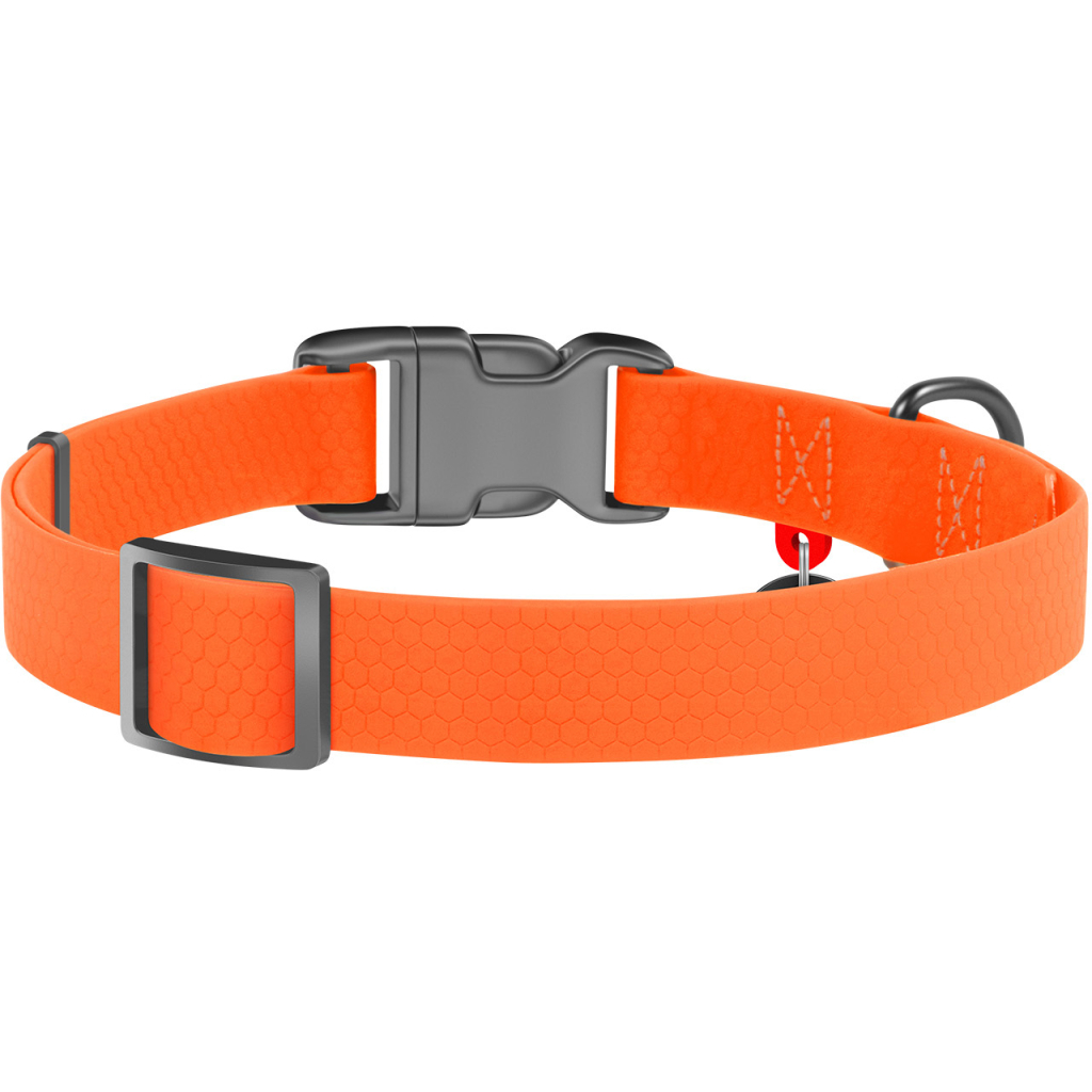 Нашийник для тварин WAUDOG Waterproof з QR паспортом Ш 15 мм Д 25-35 см помаранчевий (27394) - зображення 2