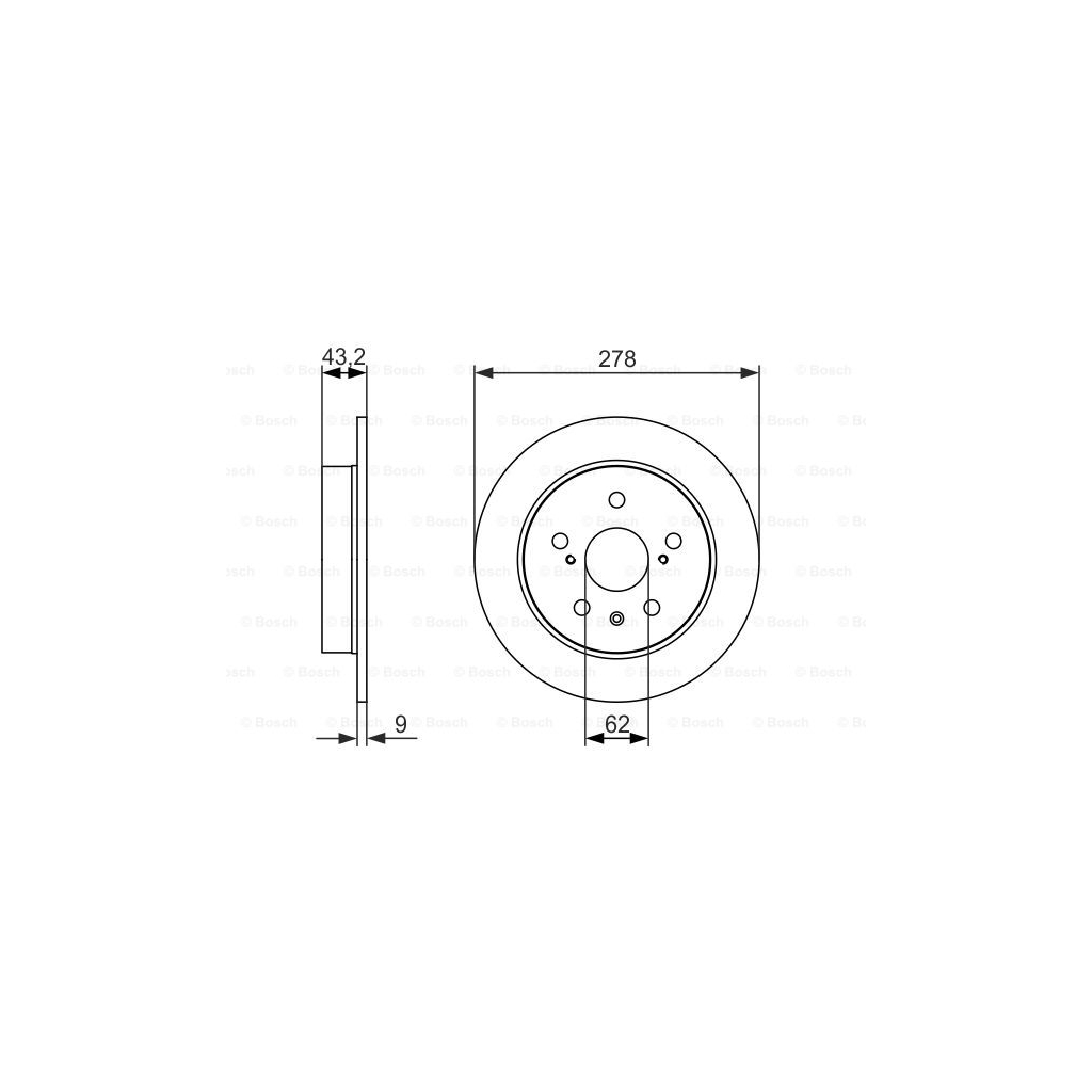 Гальмівний диск Bosch 0 986 479 047 - зображення 3