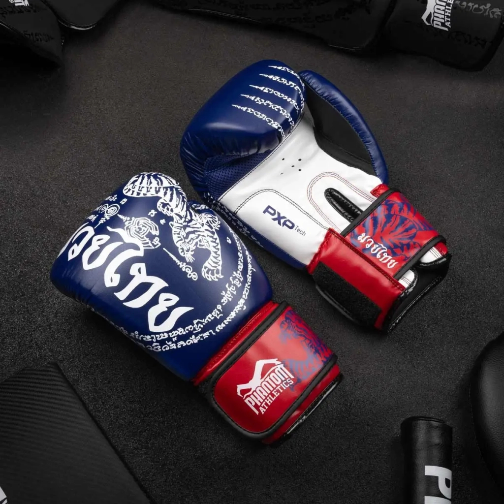 Боксерські рукавички Phantom Muay Thai Blue 14 унцій (PHBG2496-14) - зображення 10