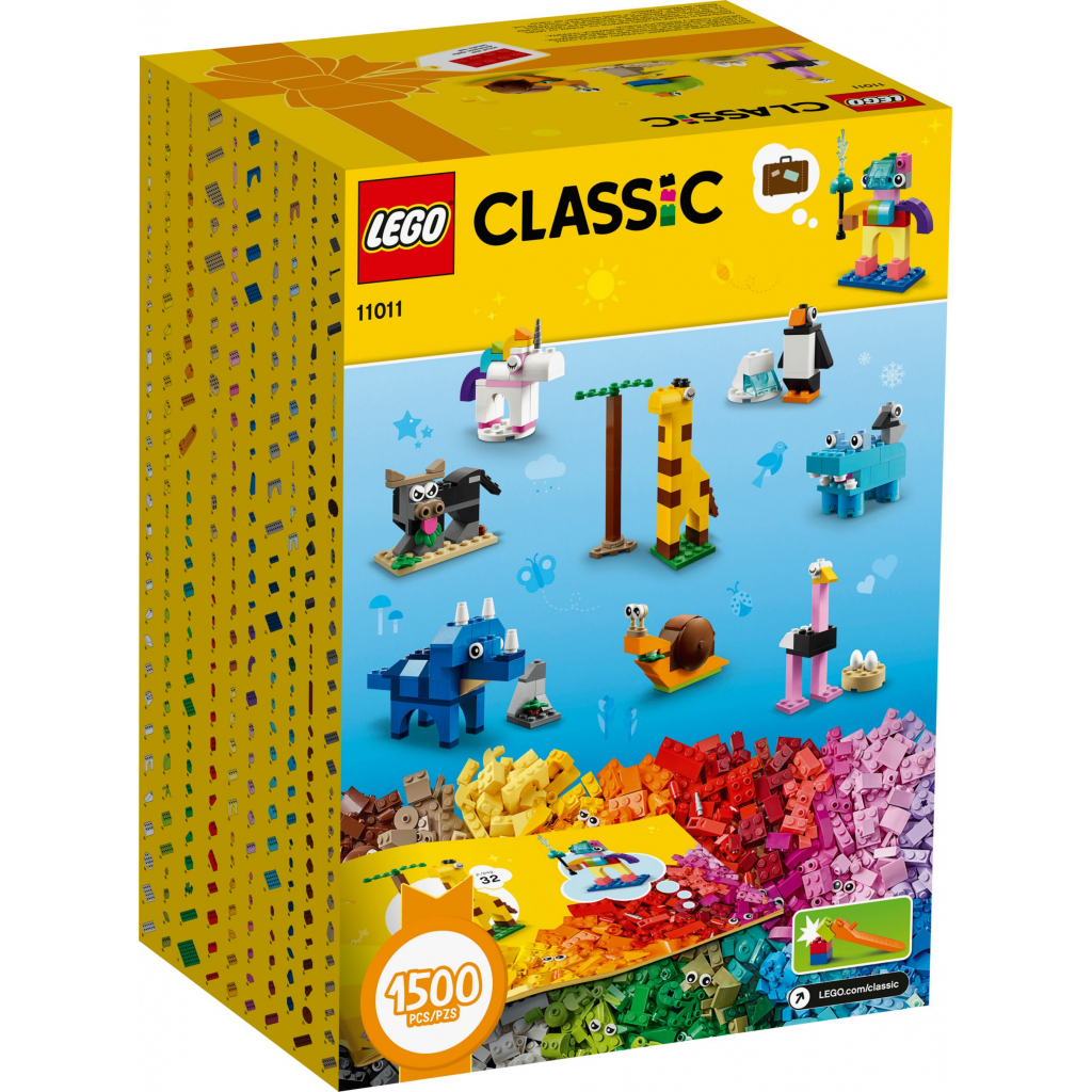 Конструктор LEGO Classic Кубики та Звірятка 1500 деталей (11011) - зображення 5