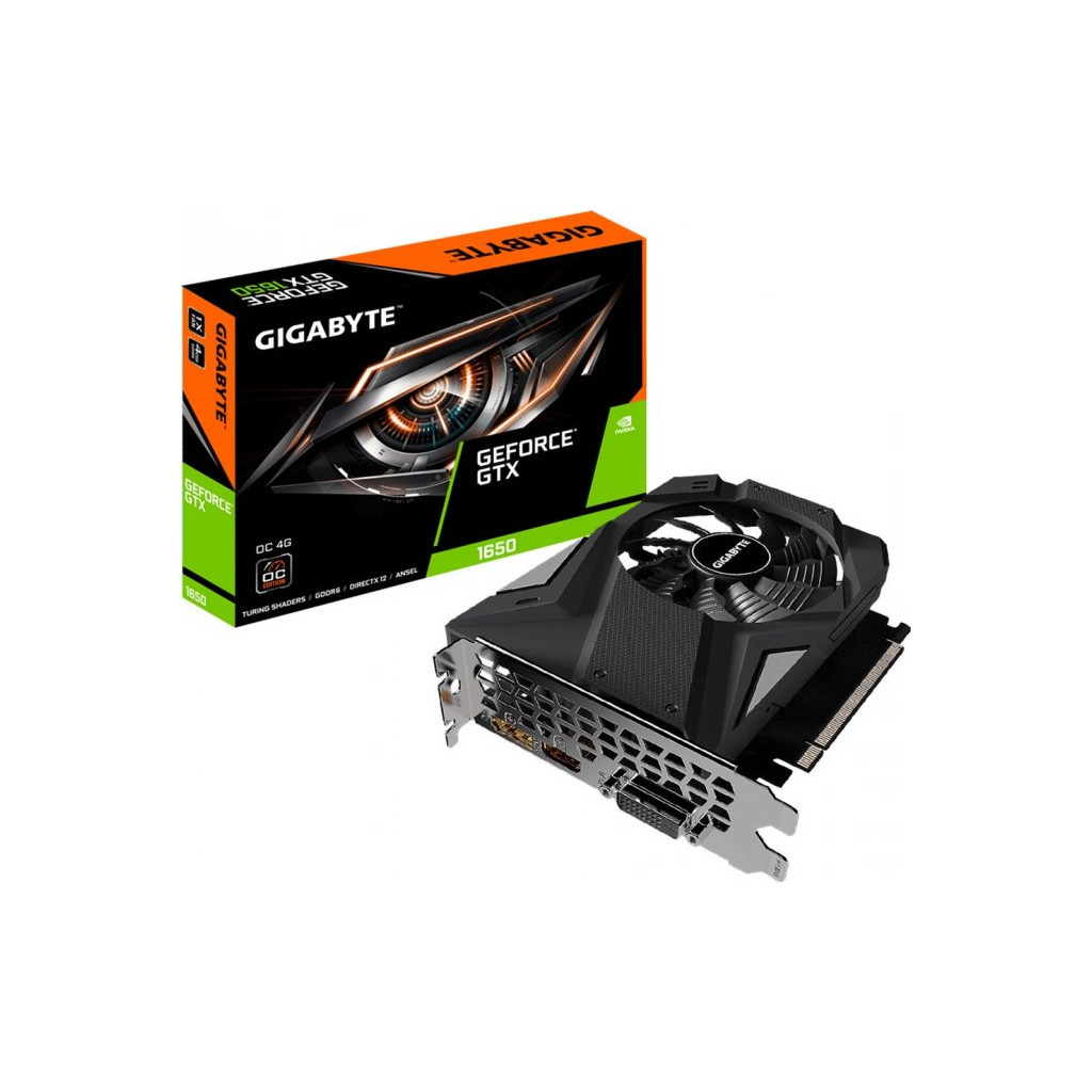 Відеокарта GIGABYTE GeForce GTX1650 4096Mb D6 OC (GV-N1656OC-4GD) - зображення 4