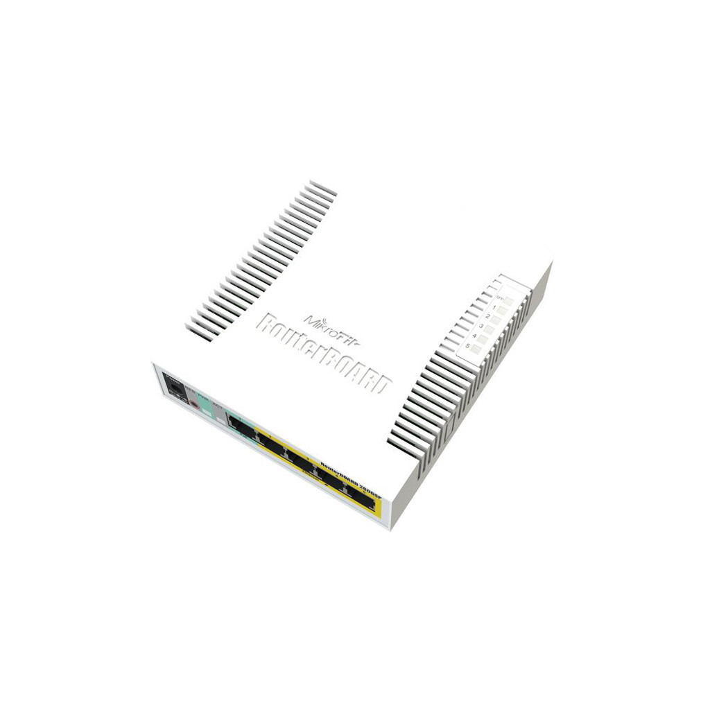 Комутатор мережевий Mikrotik RB260GSP (CSS106-1G-4P-1S) - зображення 3