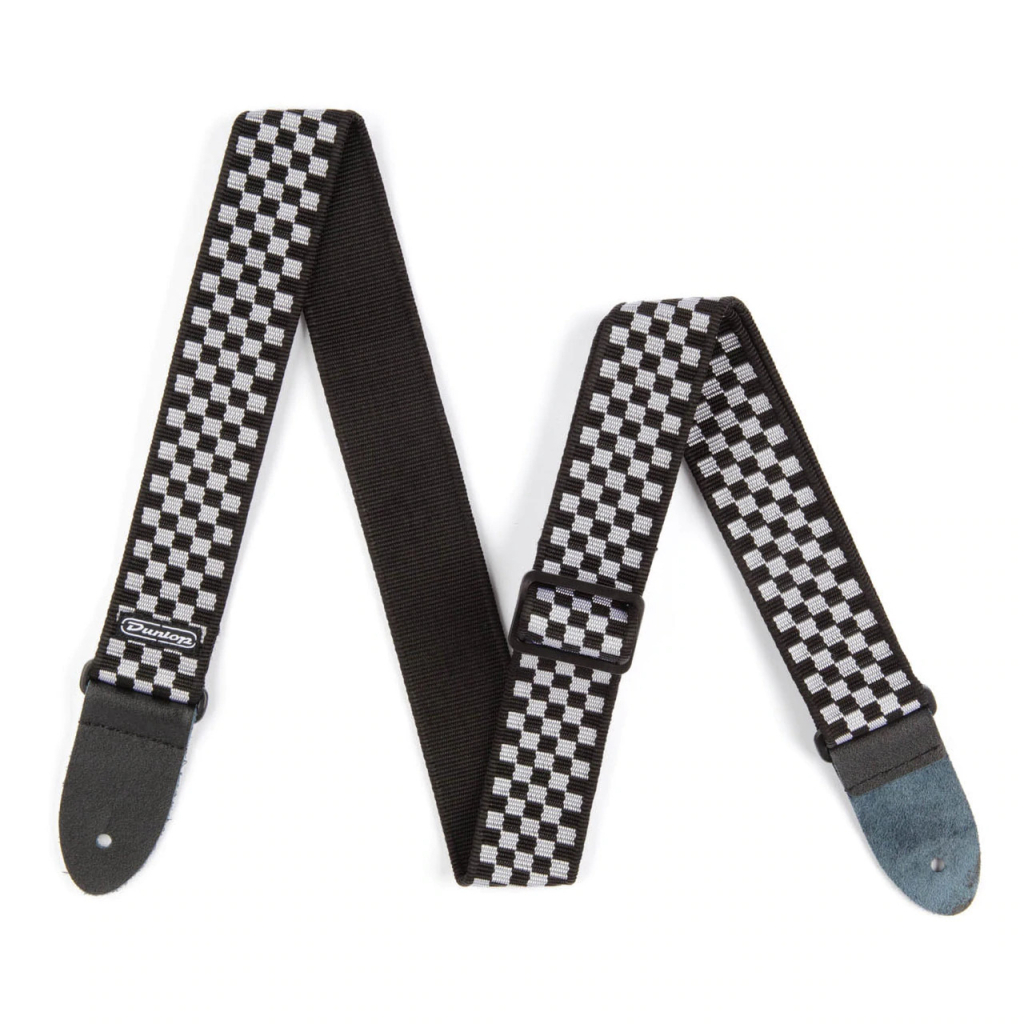 Ремінь для гітари Jim Dunlop Classic Black / White Check Strap (D38-31BK) - зображення 2