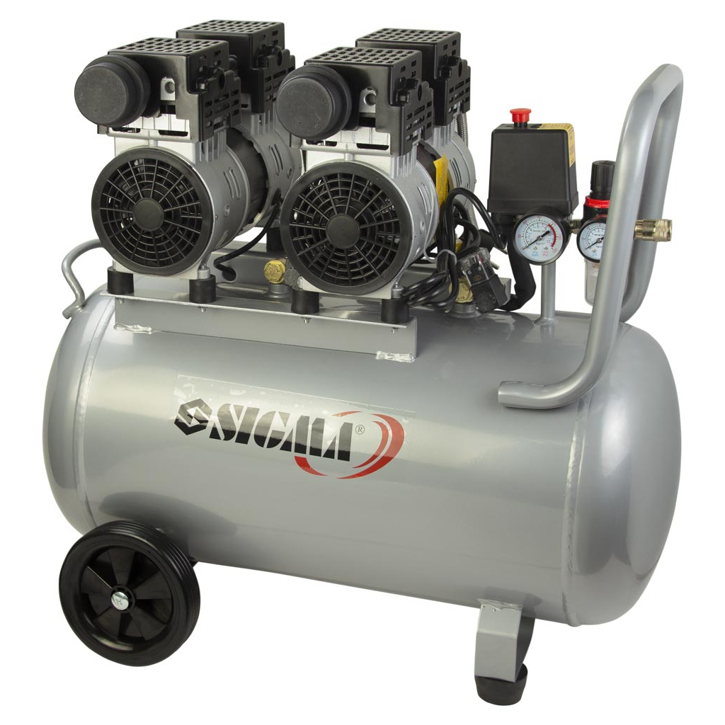 Компресор Sigma чотирициліндровий безолійний 2.2кВт 1400об/хв 320л/хв 8бар 50л (7042551) - зображення 1