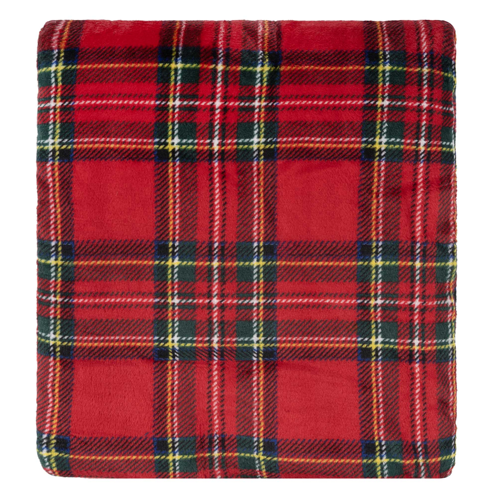 Плед Ardesto Christmas Flannel 160х200см, 100% поліестер, клітинка, червоний (ART0133PB) - зображення 2