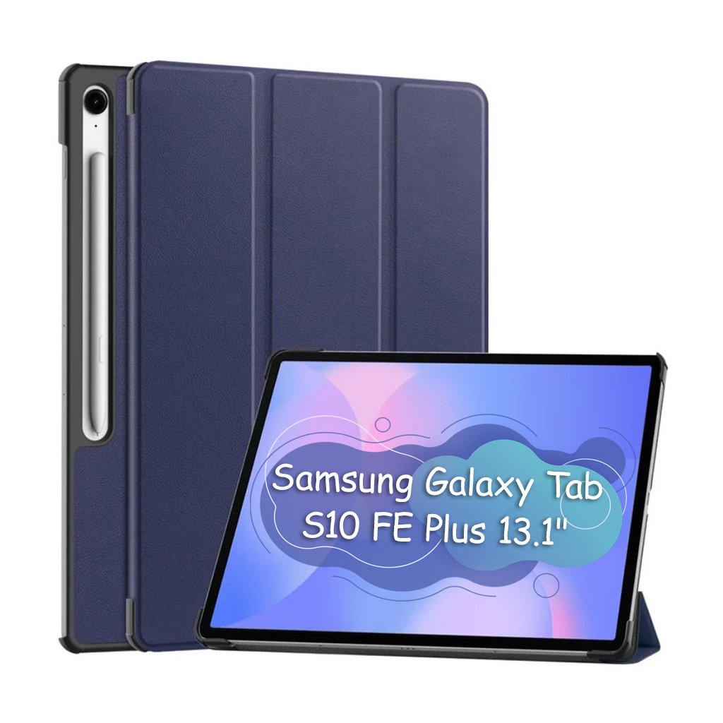 Чохол до планшета BeCover Smart Case Samsung Galaxy Tab S10 FE Plus (SM-X620/SM-X626) 13.1" Deep Blue (713382) - изображение 1