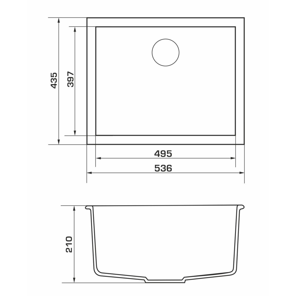 Мийка кухонна GRANADO UNDER TOP MAX ivory (gr3004) - зображення 5