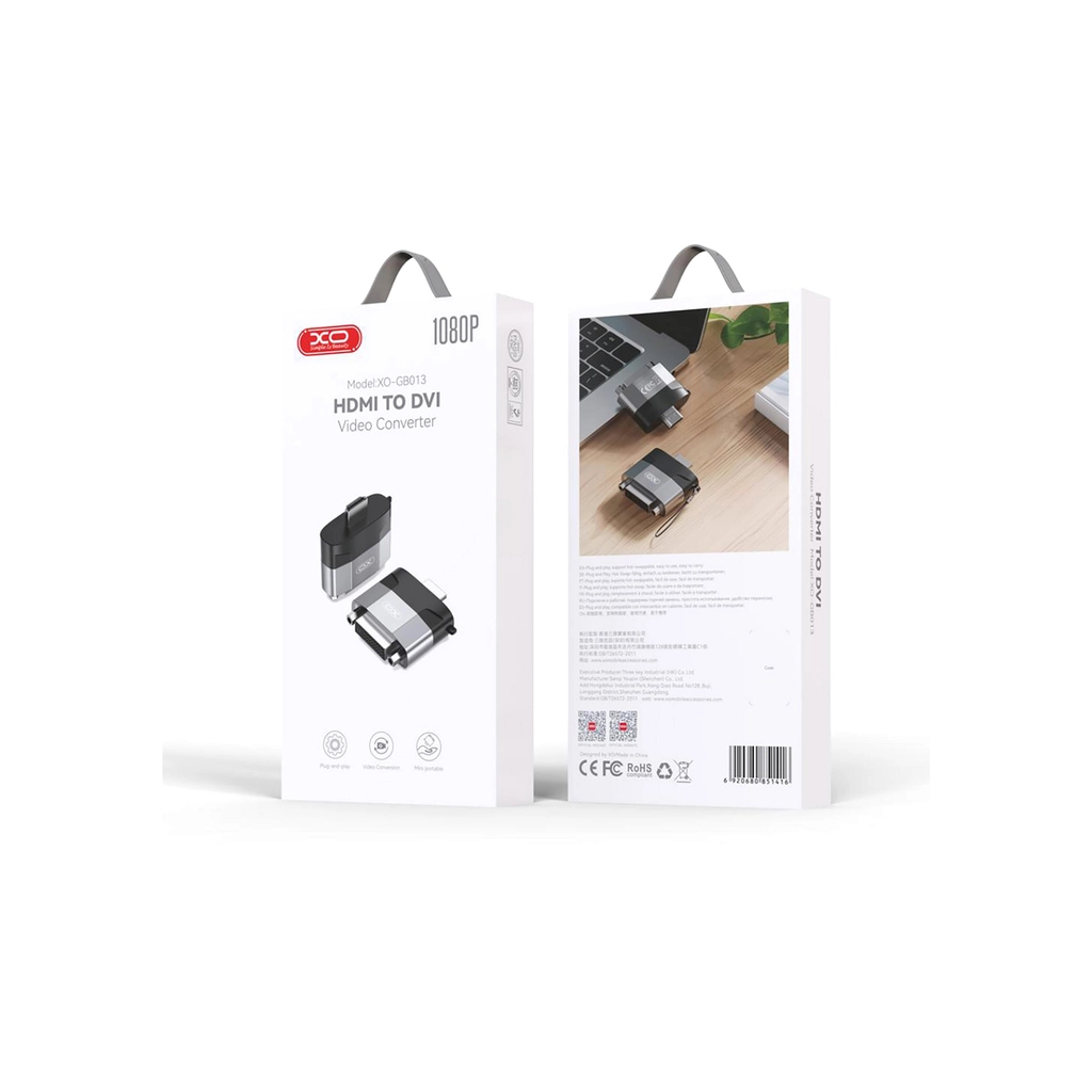 Перехідник HDMI to DVI XO (GB013-HDMIDVI.tranish) - зображення 5