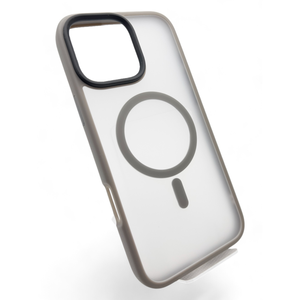 Чохол до мобільного телефона BeCover Metal Buttons Case (MagSafe) для Apple iPhone 16 Pro Max Gray (712101) - зображення 2