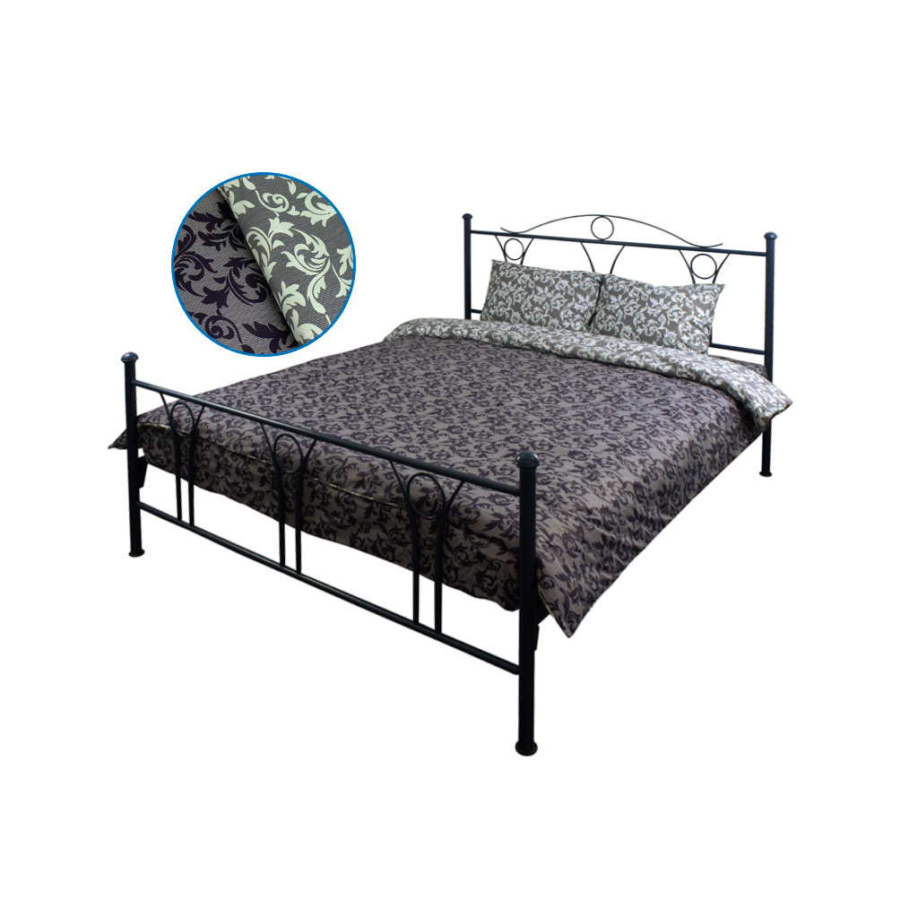 Постільна білизна Руно Бязь євро (845.114Г_40-0567 Grey) - зображення 1