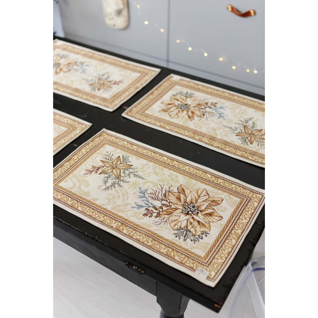 Серветка на стіл Прованс гобеленова Золоте свято 30х50 см (036311) - зображення 4