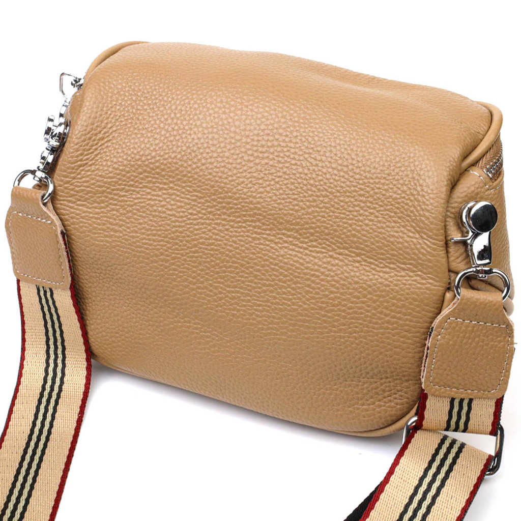 Сумка Vintage Жіноча через плече з натуральної шкіри Бежева (22111) - зображення 2