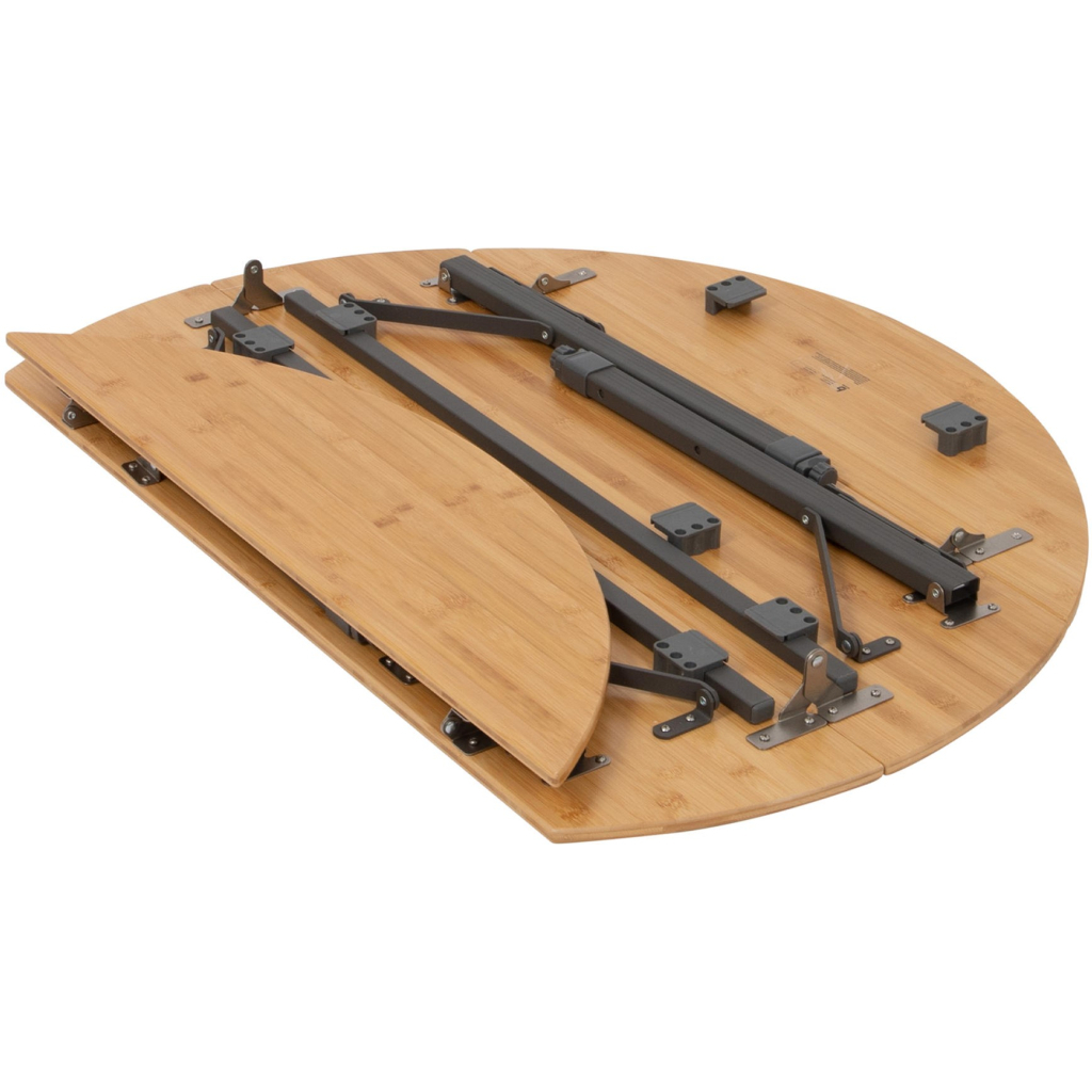 Туристичний стіл Bo-Camp Poundbury Круглий 90 x 90 cm Коричневий (1404656) - зображення 4