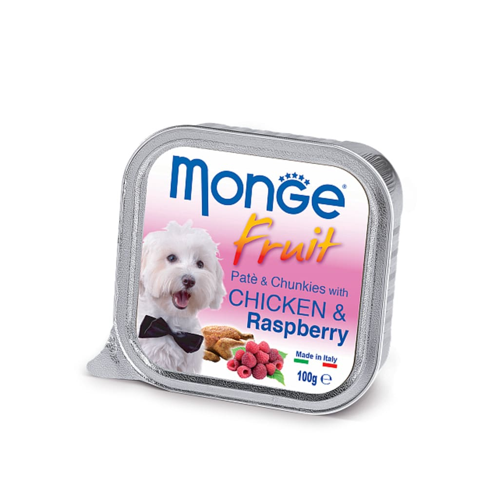Консерви для собак Monge DOG FRUIT курка з малиною 100 г (8009470013215) - зображення 1