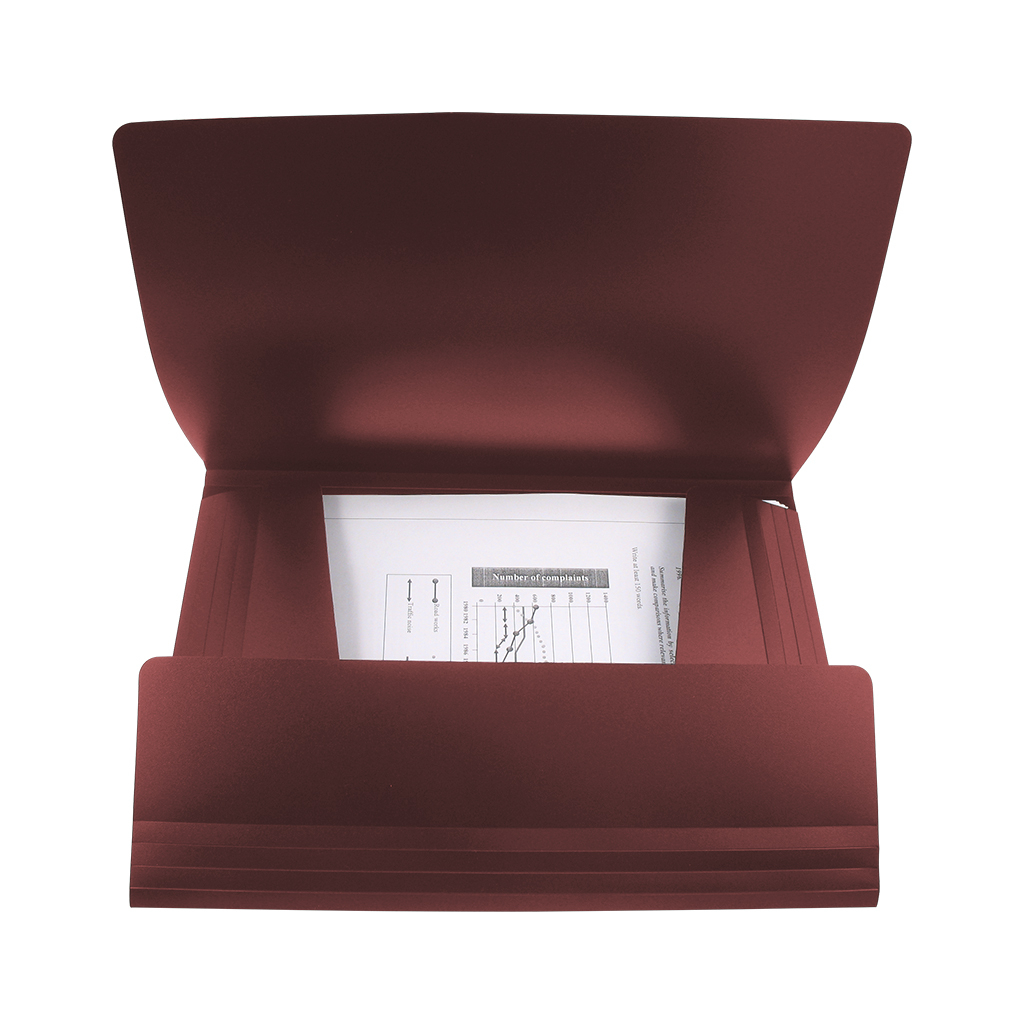 Папка на резинках Axent A4 500 мкм burgundy (1508-04-A) - зображення 2