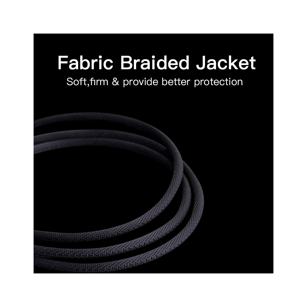 Кабель мультимедійний 3.5mm M to 3.5mm F 0.5m black Vention (BHBBD) - изображение 6