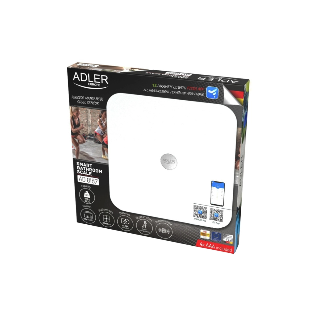 Ваги підлогові Adler AD 8187 white (AD8187W) - изображение 3