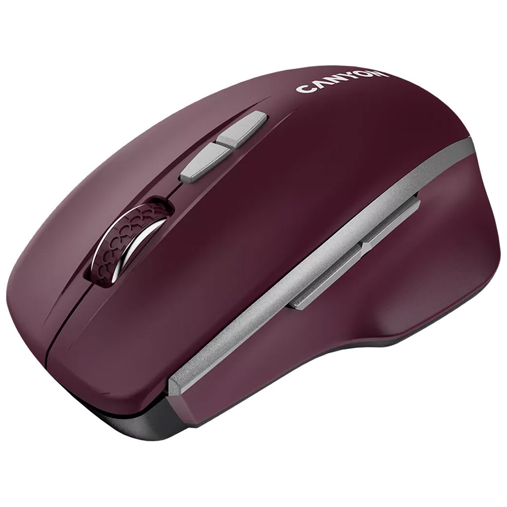 Мишка Canyon MW-21 Wireless Blue LED Burgundy (CNS-CMSW21BR) - зображення 2
