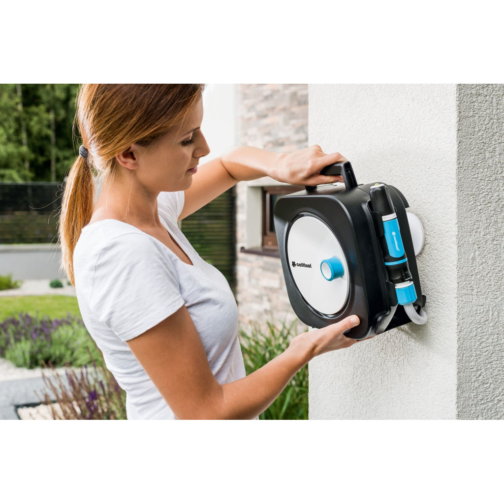 Шланг для поливу Cellfast на катушці ERGO XS, 10+2м, шланга 3/8", комплект конекторів та зрошувач ERGO (55-400) - изображение 4