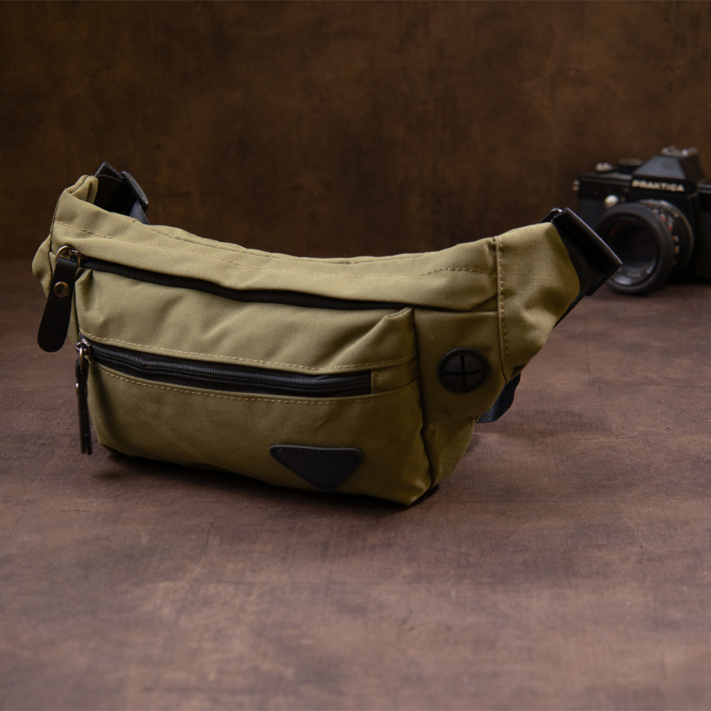 Сумка Vintage Бананка нейлон Зелена (20636) - зображення 8