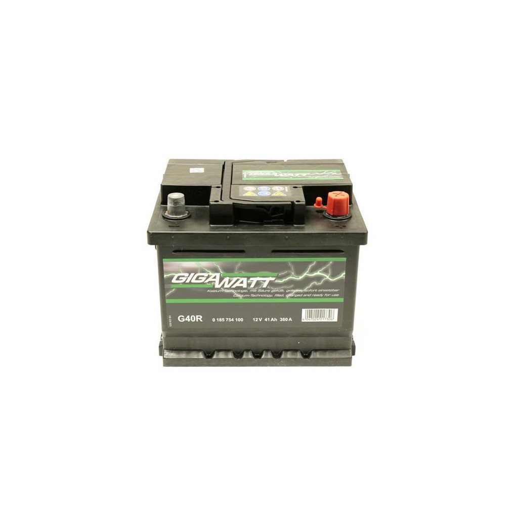 Акумулятор автомобільний GigaWatt 41А (0185754100) - зображення 1