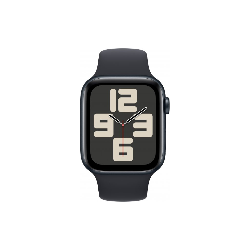 Смарт-годинник Apple Watch SE 2023 GPS 44mm Midnight Aluminium Case with Midnight Sport Band - M/L (MRE93QP/A) - зображення 2