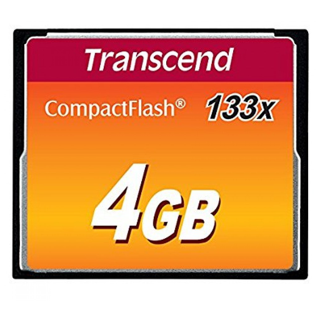 Карта пам'яті Transcend 4Gb Compact Flash 133x (TS4GCF133) - зображення 1