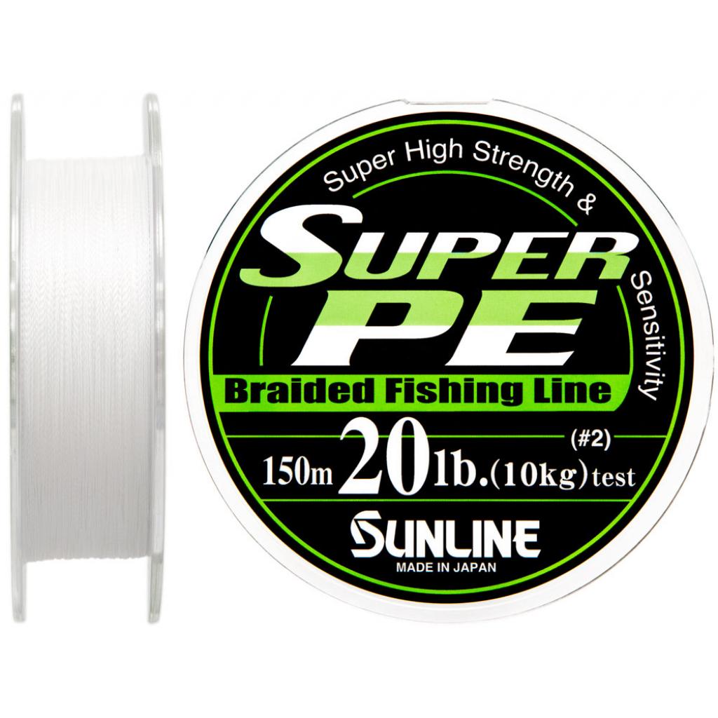 Шнур Sunline Super PE 150м білий 0.235мм 20LB/10кг (1658.01.62) - зображення 1