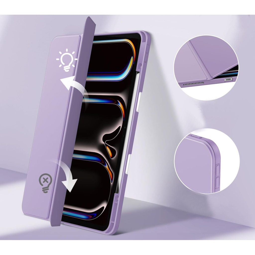 Чохол до планшета BeCover Soft Edge TPU Apple iPad Pro 13" M4 2024 Purple (711719) - зображення 5