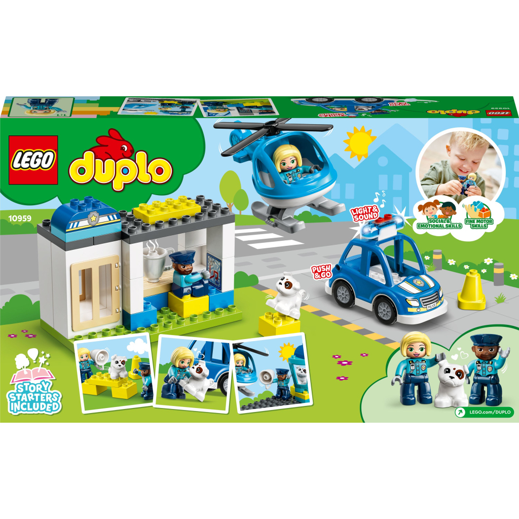 Конструктор LEGO DUPLO Town Поліцейська ділянка та вертоліт 40 деталей (10959) - зображення 10