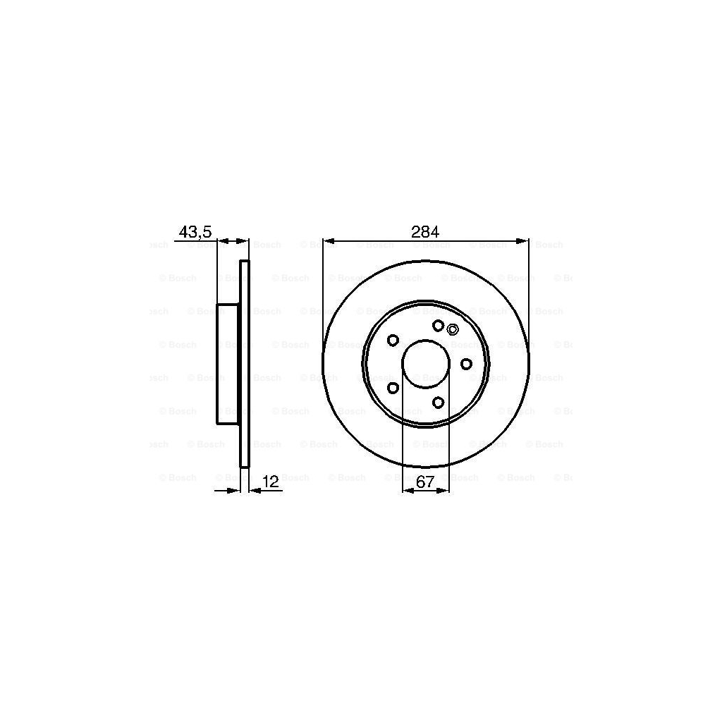 Гальмівний диск Bosch 0 986 478 262 - зображення 5