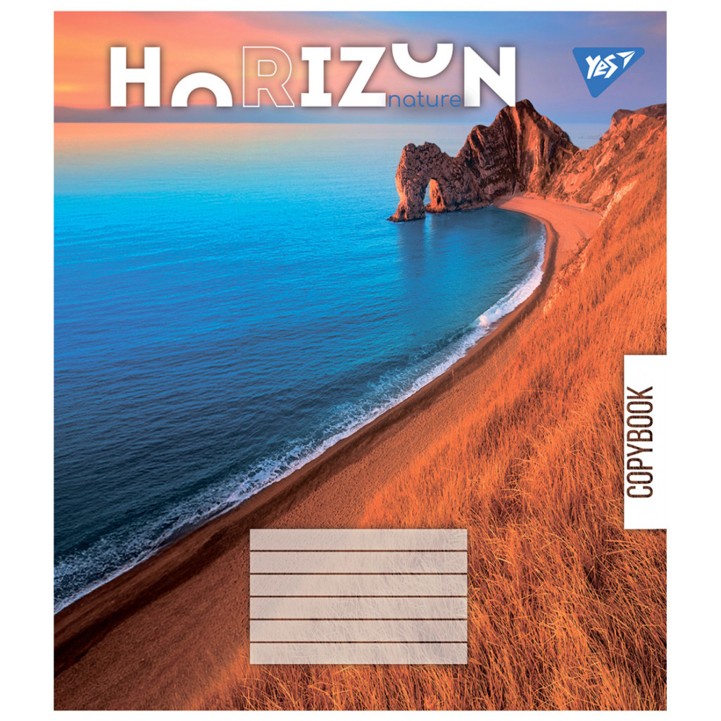 Зошит Yes Horizon nature 96 аркушів лінія (767180) - зображення 6