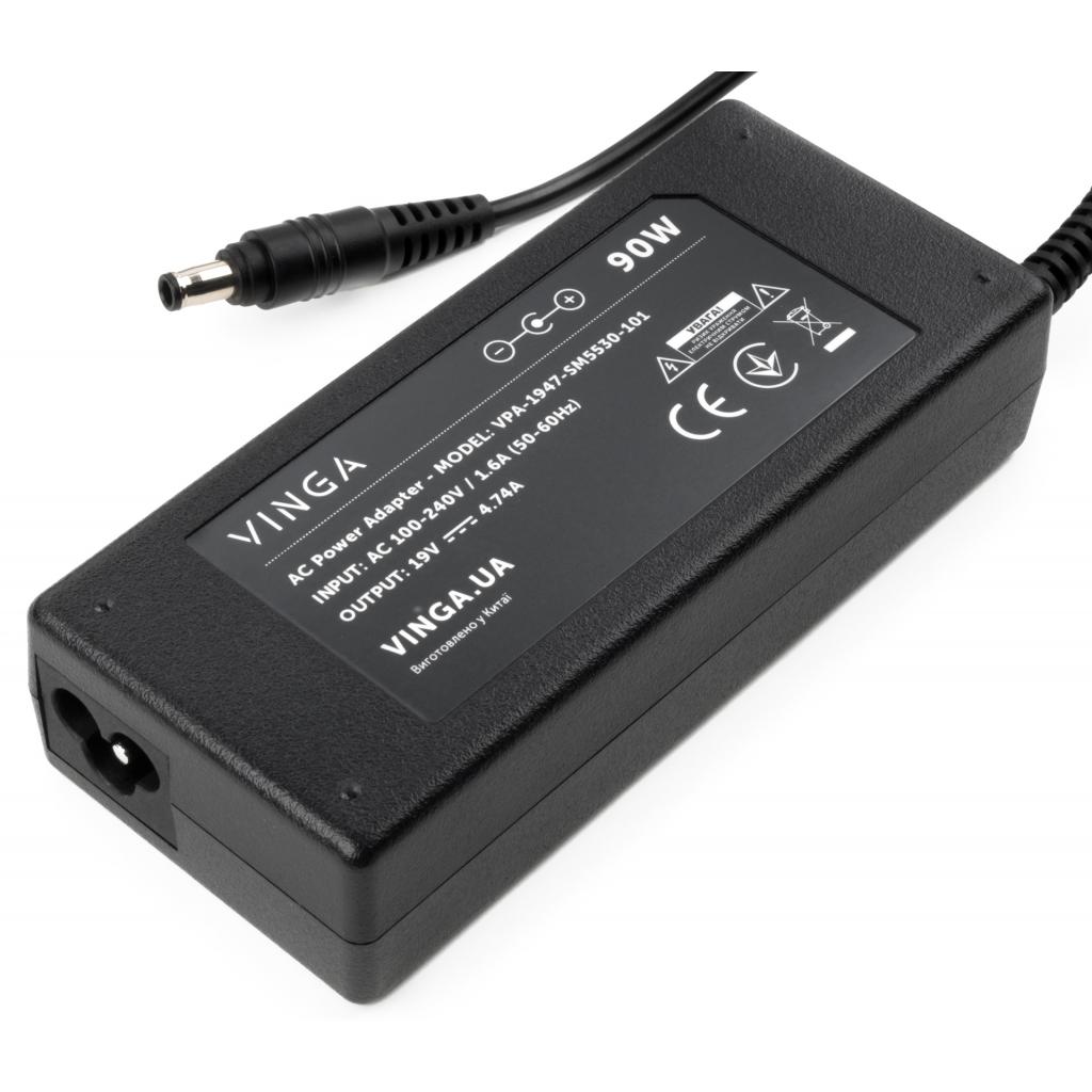 Блок живлення до ноутбуку Vinga Samsung 90W 19V 4.74А 5.5*3.0 (VPA-1947-SM5530-101) - зображення 3