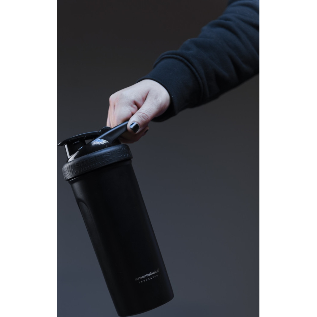 Шейкер спортивний SmartShake Insulated Steel 750ml Black (11152001) - зображення 8