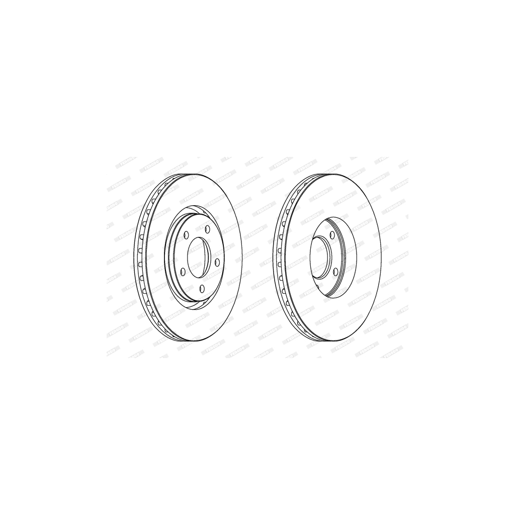 Гальмівний диск FERODO DDF1372 - зображення 1