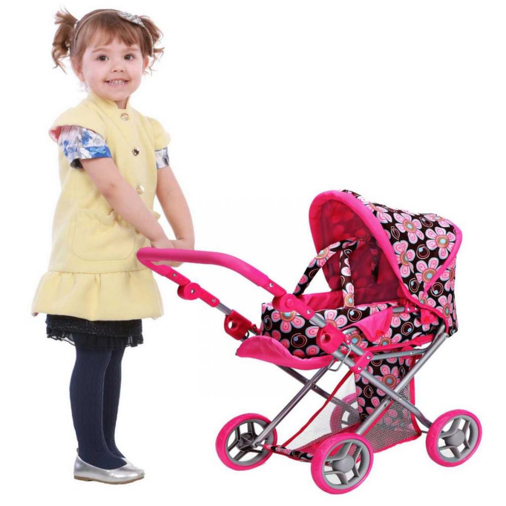 Коляска для ляльок Todsy Mary 2 в 1 з люлькою для ляльки (9346FL) - зображення 2