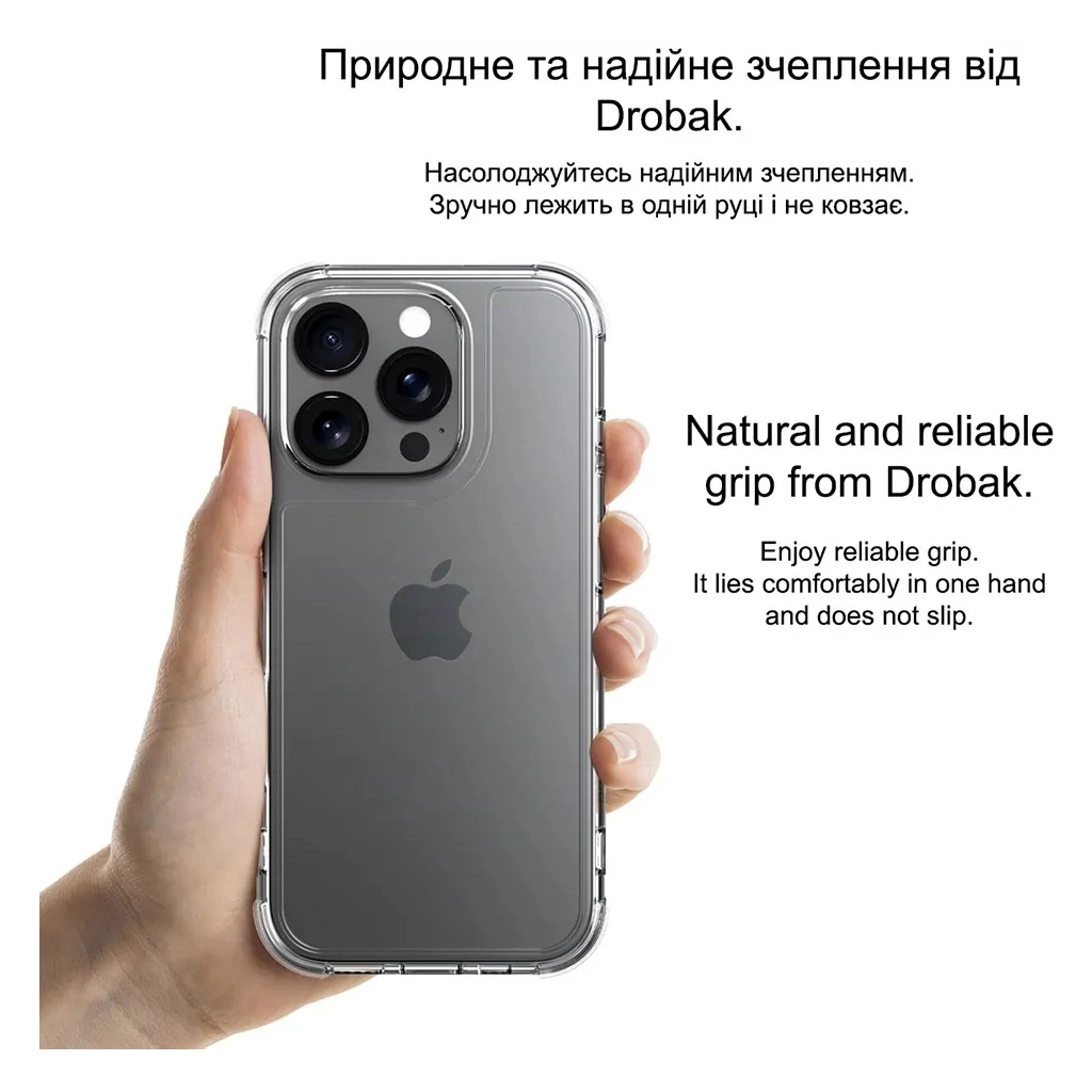 Чохол до мобільного телефона Drobak Acrylic Case with Airbag для Apple iPhone 14 (949401) - зображення 7