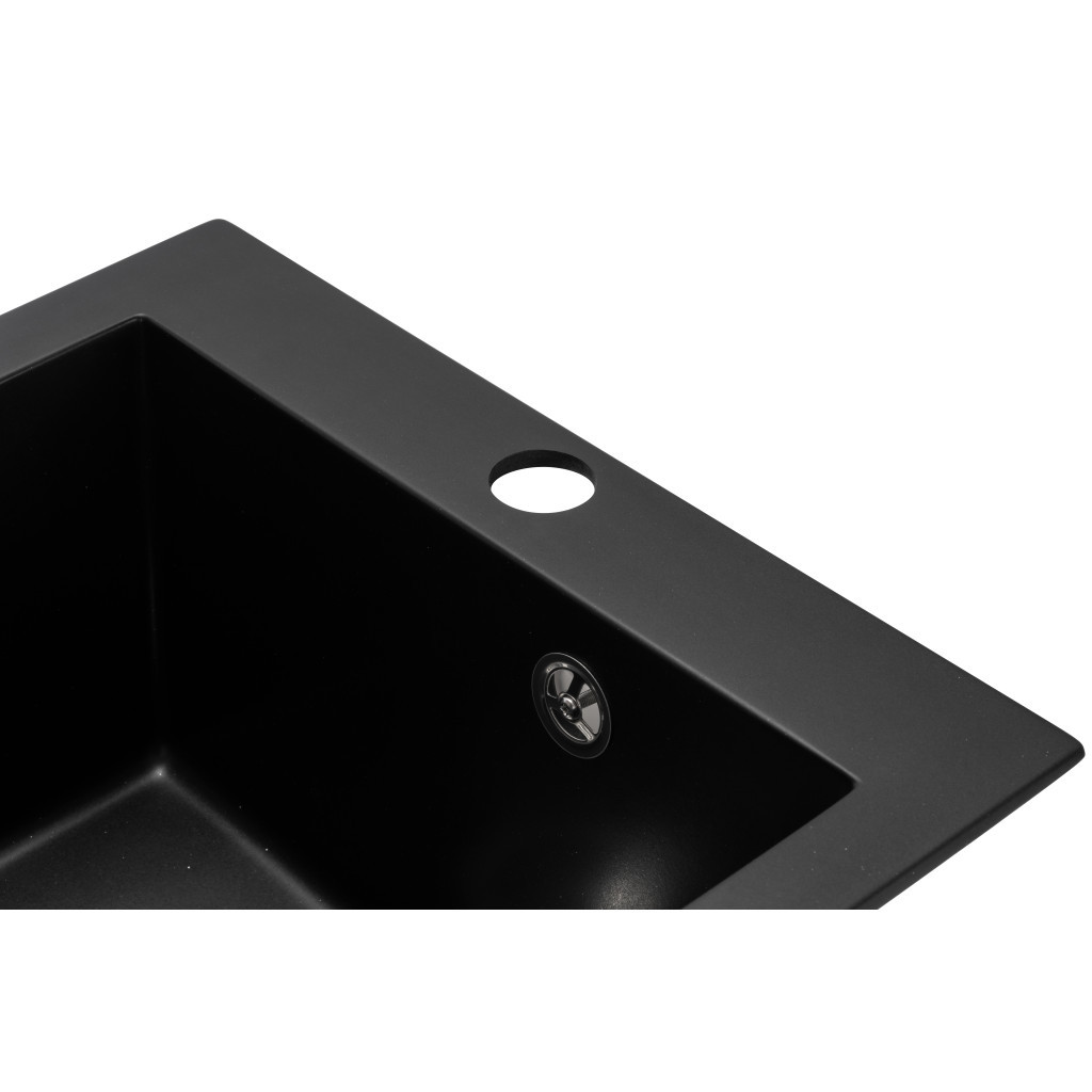 Мийка кухонна GRANADO CADIZ black shine (gr2301) - зображення 3