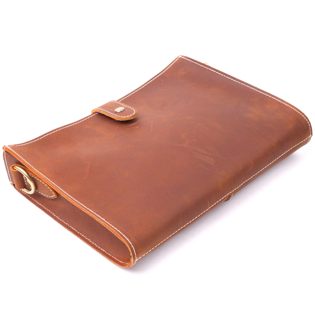 Сумка Vintage Вінтажна Жіноча з натуральної шкіри Коричнева (21301) - зображення 5