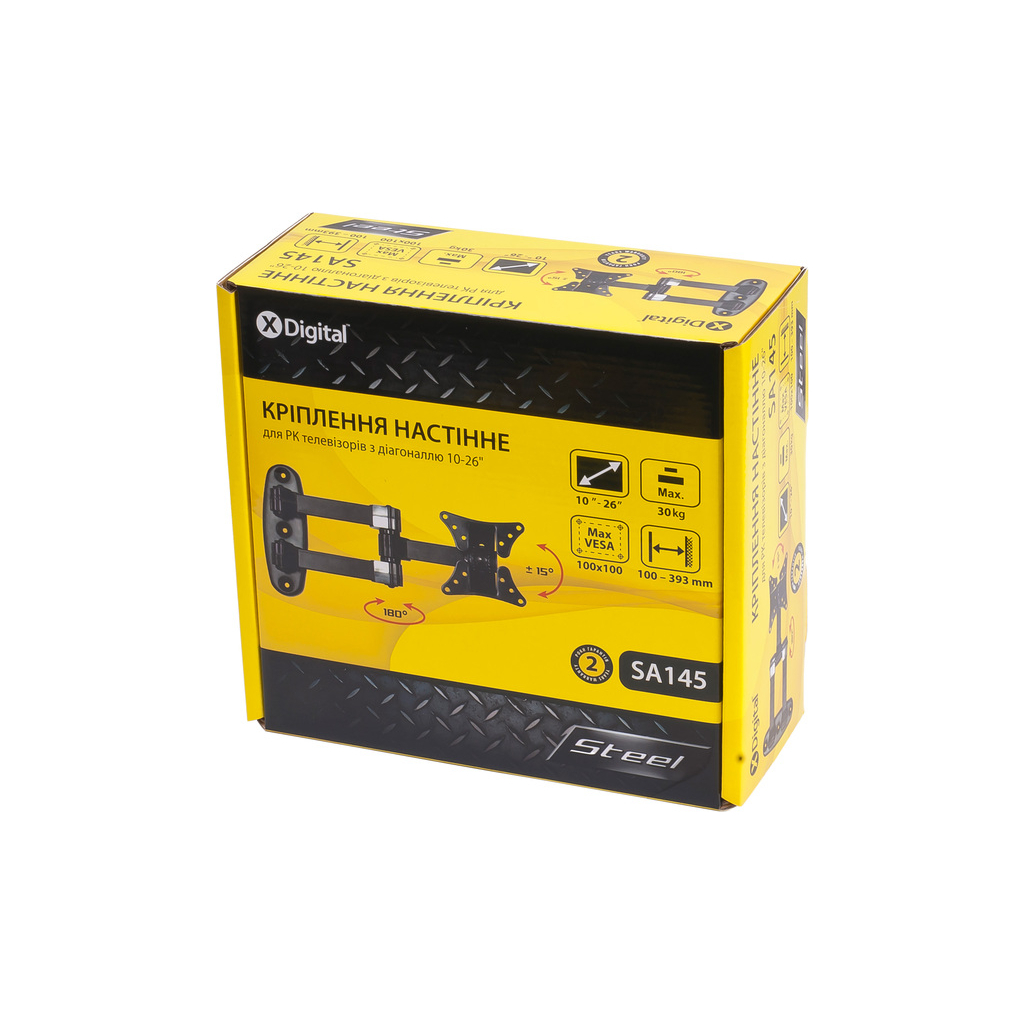 Кронштейн X-Digital STEEL SA145 Black - зображення 3
