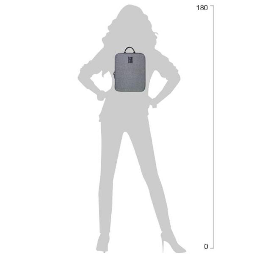 Рюкзак для ноутбука AirOn 12,5" Bagland 50969 Grey (4821784622179) - зображення 5