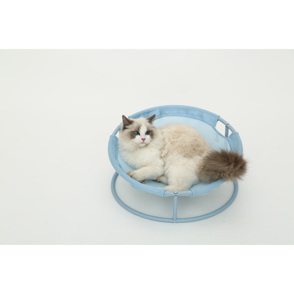 Лежак для тварин MISOKO&CO Pet bed round 45x45x22 см light blue (HOOP31833) - изображение 5